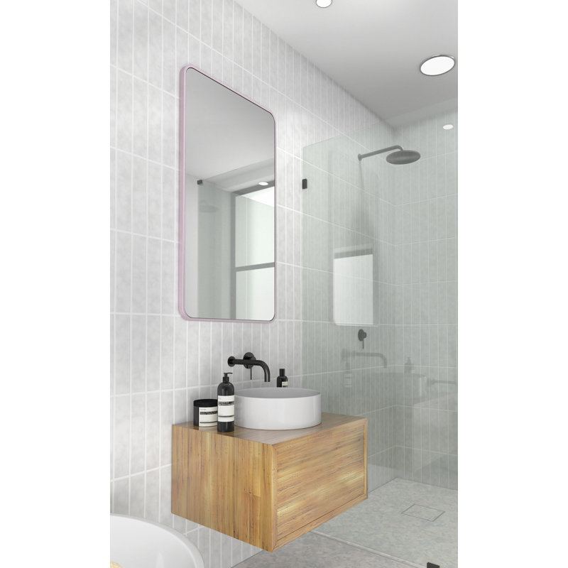 Trinity Metal Mirror, Pink