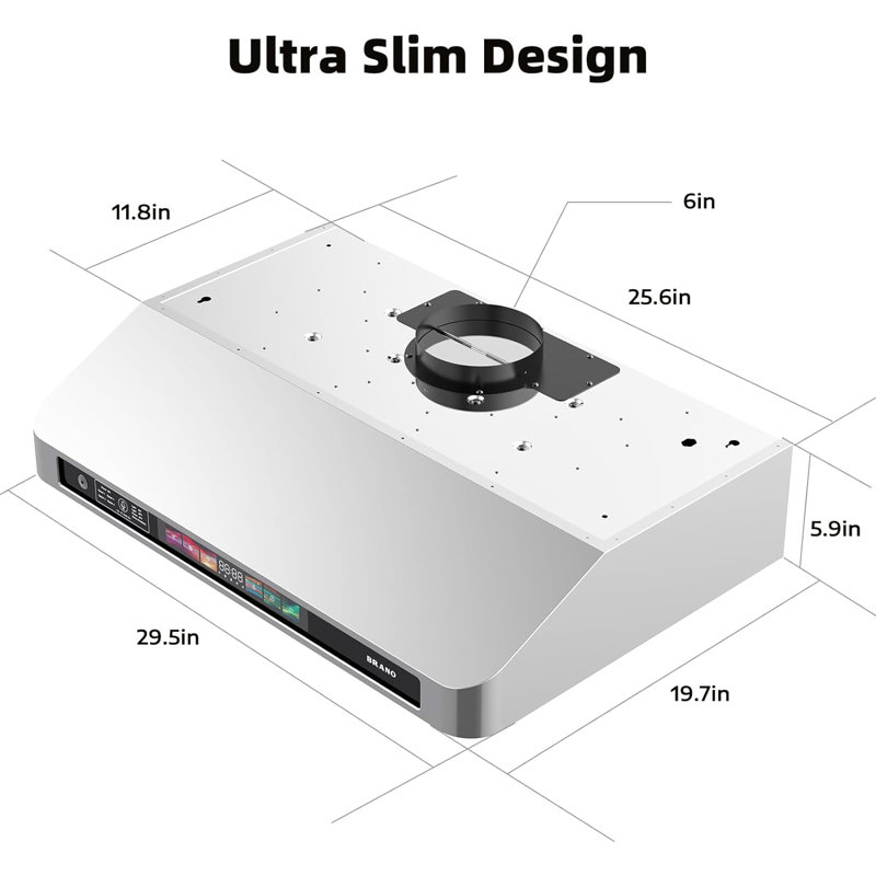 Hotte sous un meuble convertible Waveflower 900