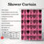 Rideau de douche standard 1 pièce S Croissant Sentiments-1048968710