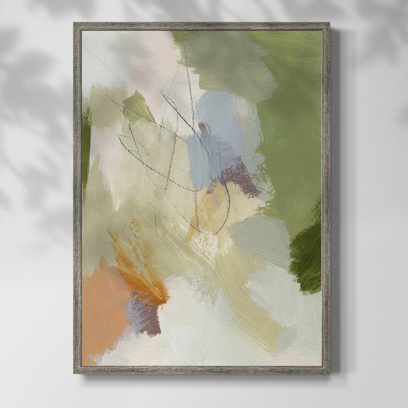 Verdure II, reproduction encadrée - bois massif, H 11 po x l 9 po