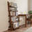 Agripina Solid Wood Ladder Shelf with 5 Tiers, Modern Leaning Bookshelf with Raised Edges for Living Room, Bedroom and Home Office-856614192