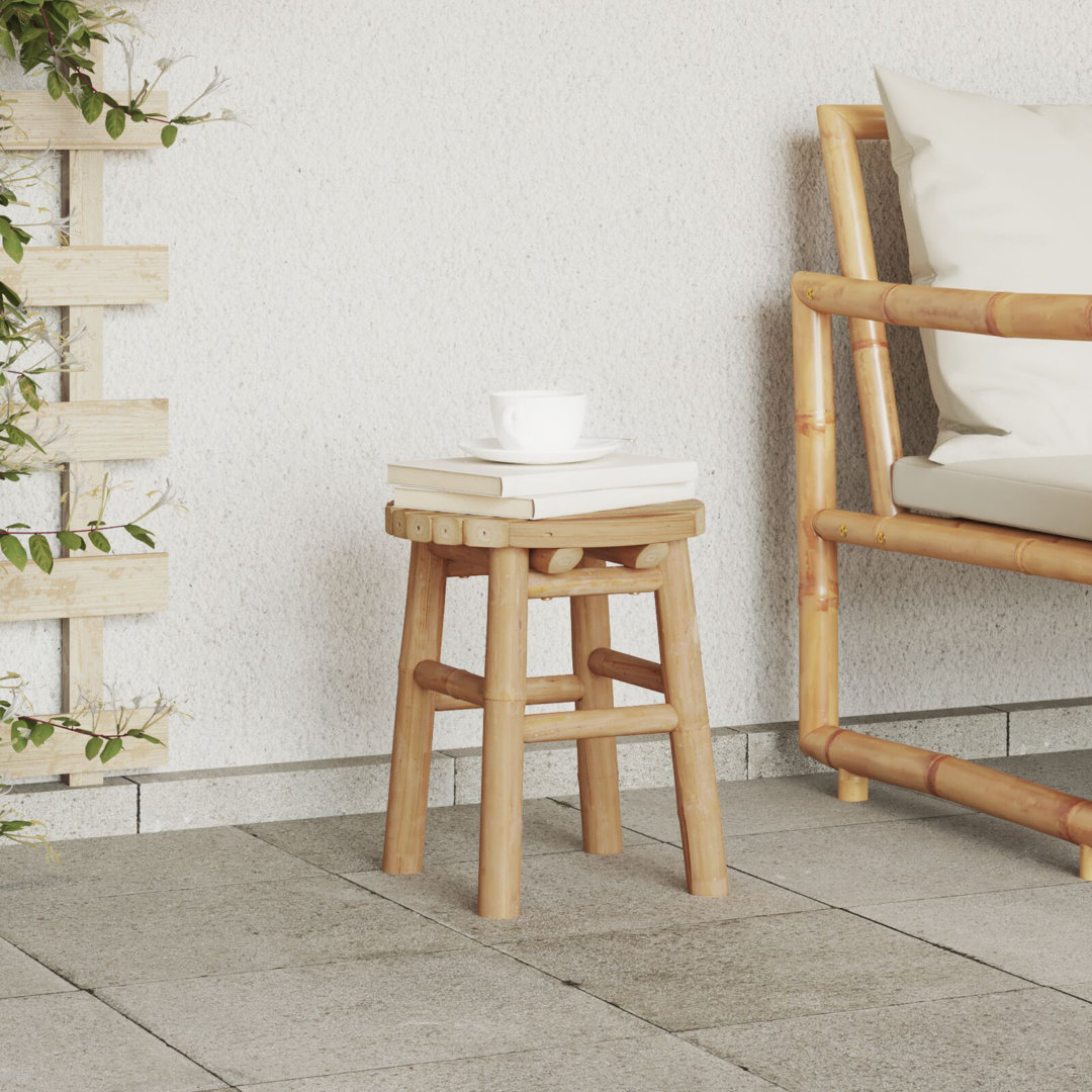 Bamboo / Rattan Accent Stool