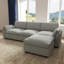 Canapé modulaire en L avec repose-pieds-575028793