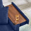 Canapé confortable moelleux en velours côtelé, espace de rangement pour grande causeuse, méridienne super moelleuse avec repose-pieds double et table de bout-1313724974
