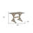 48" Gray Solid Wood Trestle Writing Desk