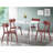 Roma Contemporary White Round Dining Table