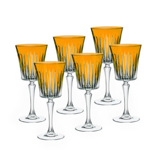 Verre à vin - Verre à pied - Vin rouge - Vin blanc - Cobalt - Bleu - Verre à eau - Verres à pied - Ensemble de 6 verres à pied - Verre cristal - 10 oz. Magnifiquement conçu - par Majesetic Cadeaux Inc. - Fabriqué en Europe (Ensemble de 6)