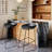 Counter Stool with Steel Frame