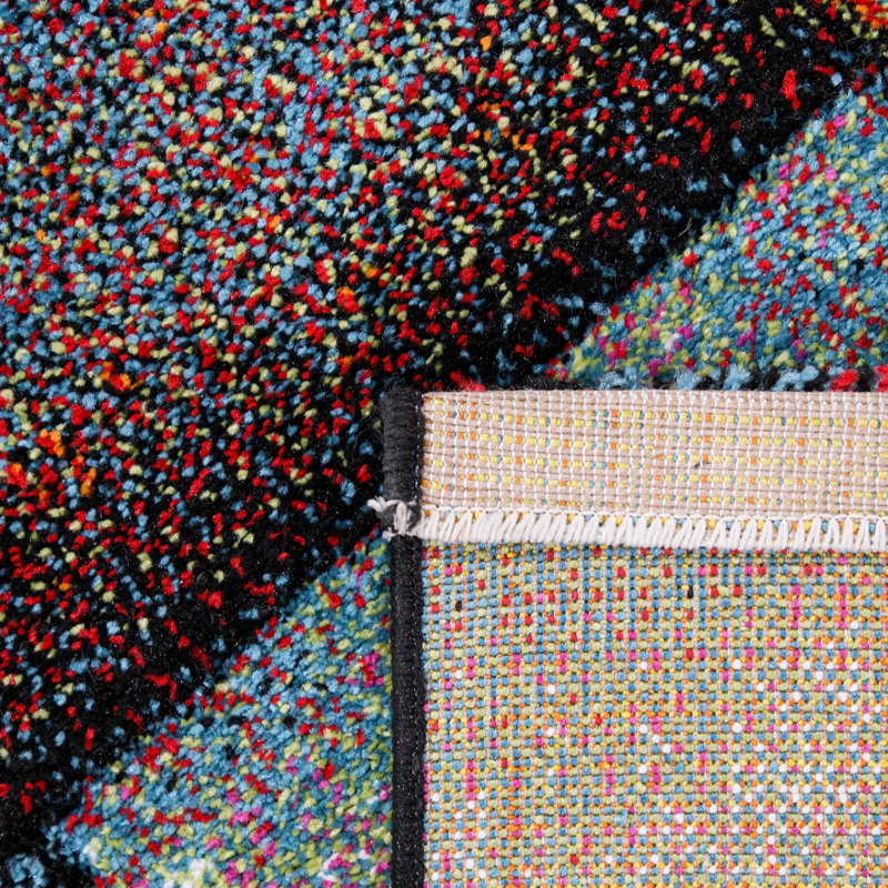Rug Brunner in Red/Orange/Green/Brown, Rectangle 240 x 330cm