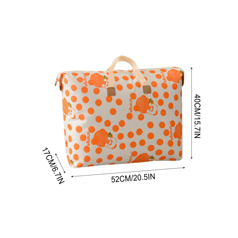 Largecapacity Storage Bag With Handle Largecapacity Storage Bag Foldable Storage Bucket For Quilt Blanket