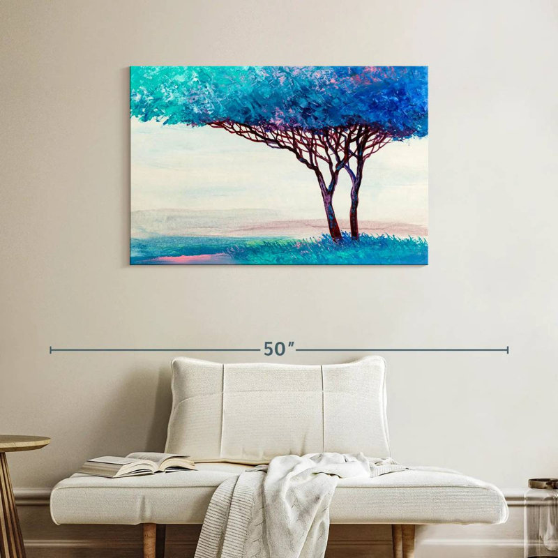 Arbre bleu Harnek, H 26 po x l 39 po