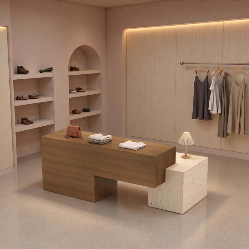 Vitrine de magasin de vêtements, Brun
