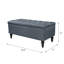 Aireen Polyester Upholstered Storage Bench-958891800