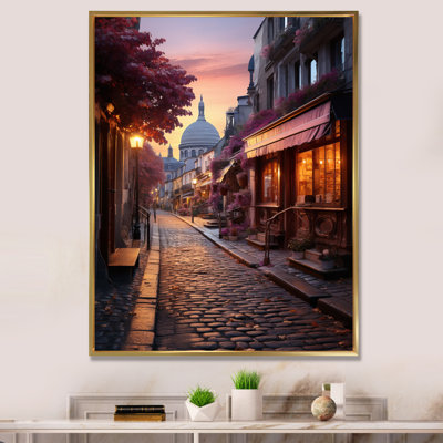 Impression sur toile French Sunrise Over Montmartre III - France