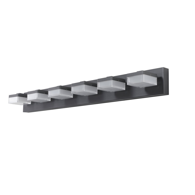 Miroir de salle de bain Modern, Noir mat