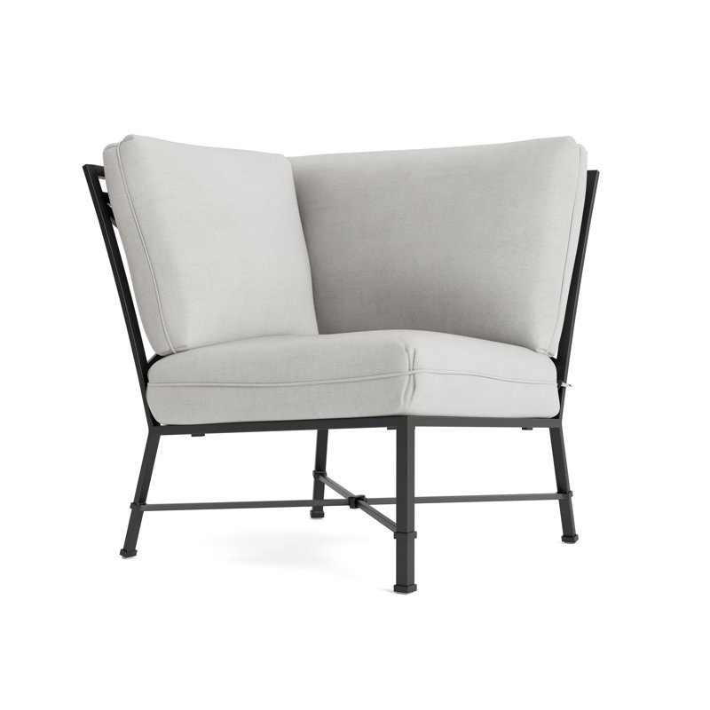 Venetian Outdoor Patio Sectional, Fusion Dove, Textured Pewter