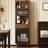 Nut-brown+Black Solid Wood+Glass Display Cases