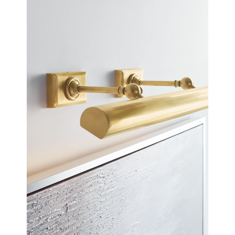 Chapman & Myers 24" Cabinet Maker's Picture Light, Antique Brass