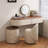 Makeup Vanity with Light mirror,5 drawers