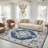 Aurelle Oriental Navy/Creme Area Rug-1641144357