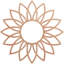 Médaillon de plafond ajouré en bois de marguerite 28 po x 9 3/4 po x P 3/4 po-59356631-59356313