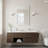 White 20"x30" Wavy Rectangle Solid Wood Frame Decorative Mirror,for Bedroom, Bathroom, Living Room, Entryway-1451453753