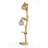 Rustic Wooden Floor Lamp, Handmade Jute Cap, 55.1 in Tall | Adjustable Cable, E27 Socket (Max 40W) | Tree Lamp Design, Natural Finish, Perfect for Country & Rustic Decor, 9.4 x 9.4 in Shelf for Display