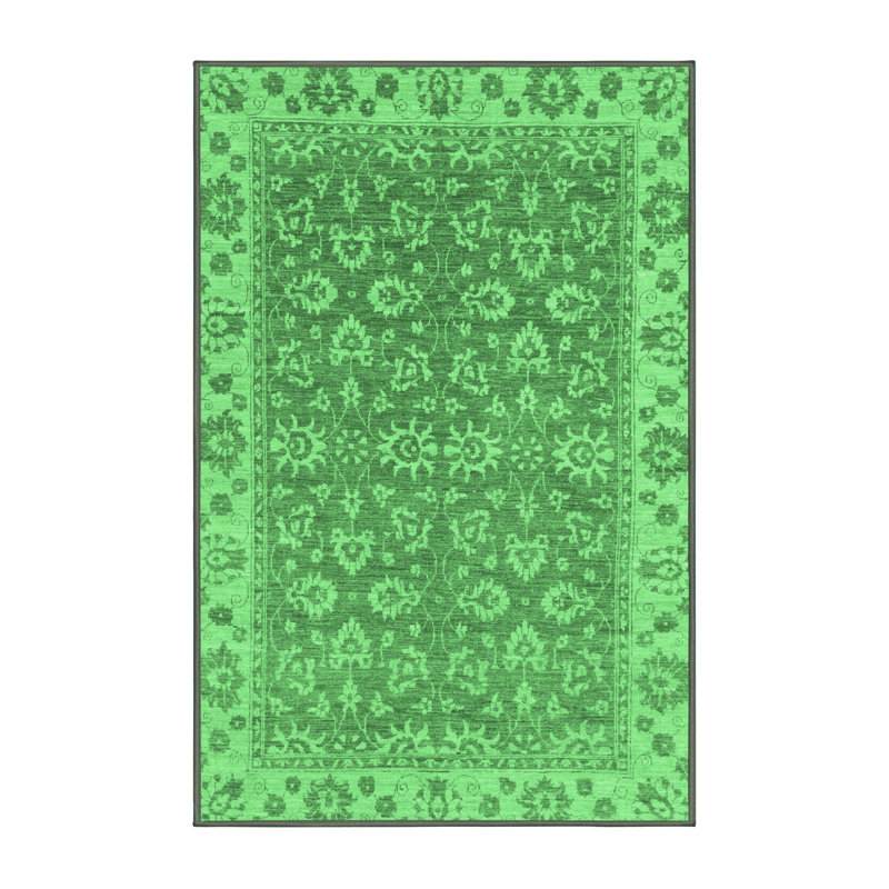 Washable Oriental Indoor Rug, Rectangle 7' x 10'