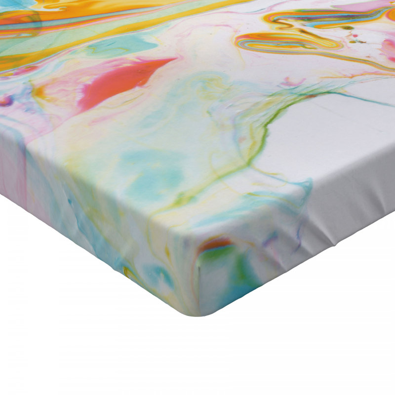 Microfiber Abstract Fitted Sheet, Queen Fitted Sheet
