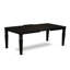 7 Piece Kitchen Table Set Consist of a Rectangle Dining Table with Butterfly Leaf and 6 Linen Fabric Dining Room Chairs, Black-121912368-126705083