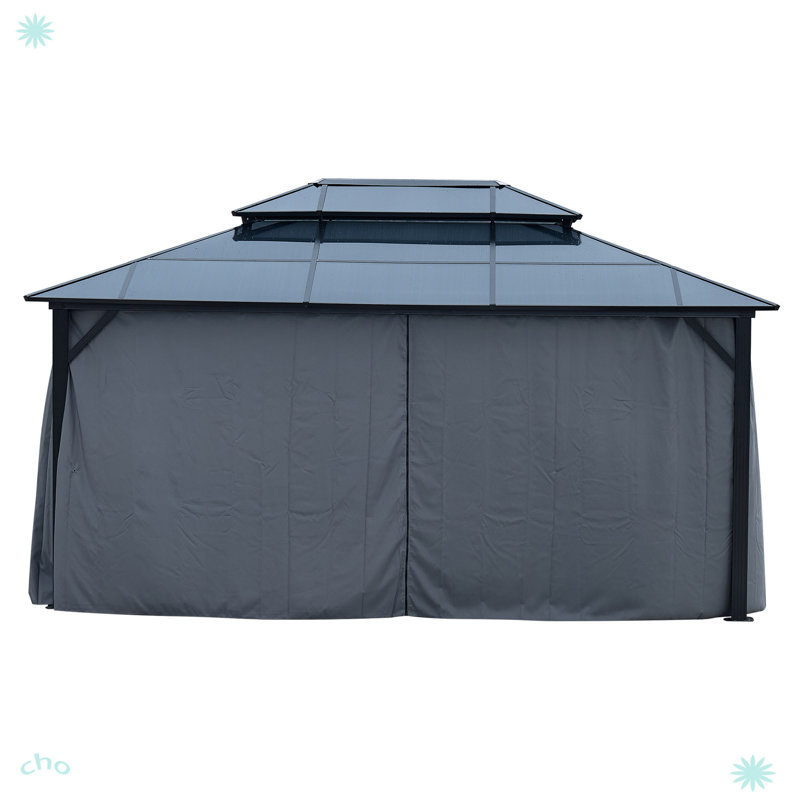 Auvent extérieur en polycarbonate double