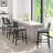 Pershing Metal Outdoor 26.8'' Counter Stool with Cushion-612235334-665797130