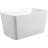 49" Acrylic Freestanding Rectangular Soaking Bathtub With Chrome Overflow And Drain-111596359