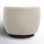 Fauteuil demi-tonneau pivotant rembourré Marcy-1472019656