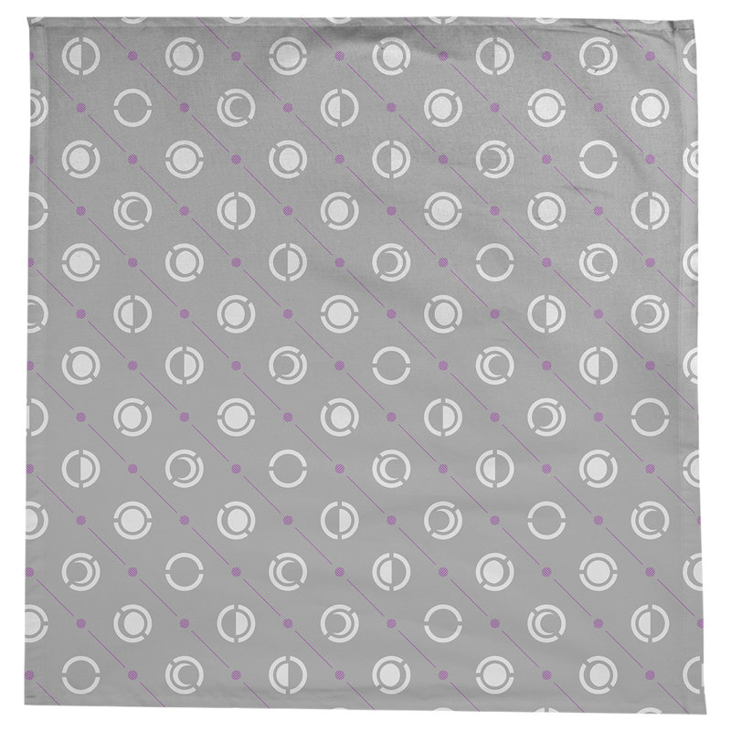 Nappe des phases de lune classiques, Gris / violet / blanc