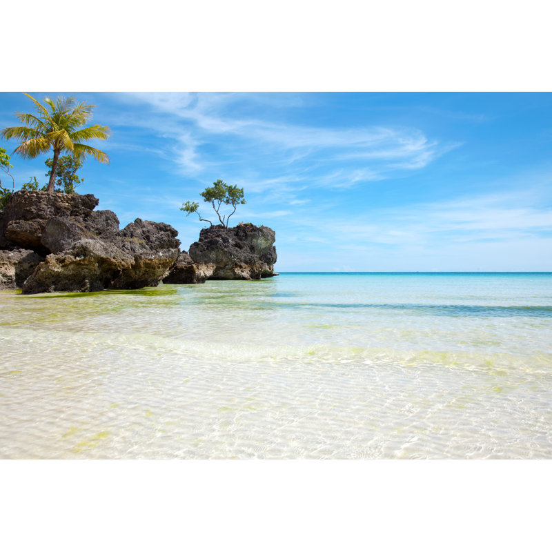 Paradise Beach by AND-ONE - Wrapped Canvas Print, 30cm H x 46cm W