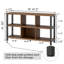 Bibliothèque de rangement 6 cubes Hulsté, noyer rustique, 47 pouces-1092638818