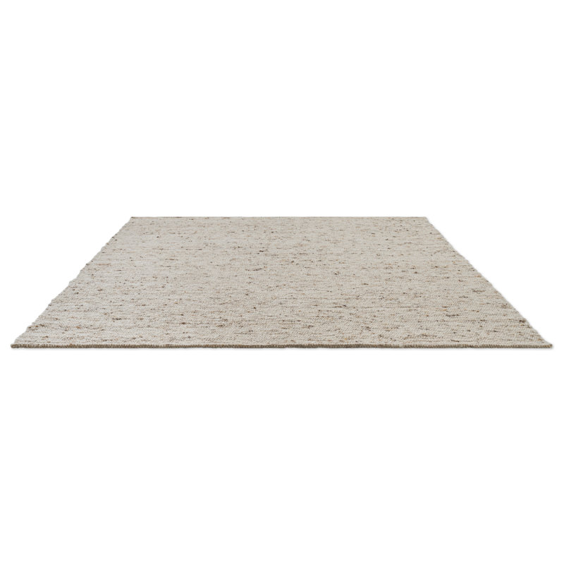 Sober Wool Area Rug, Natural, Rectangle 6'7 x 9'2