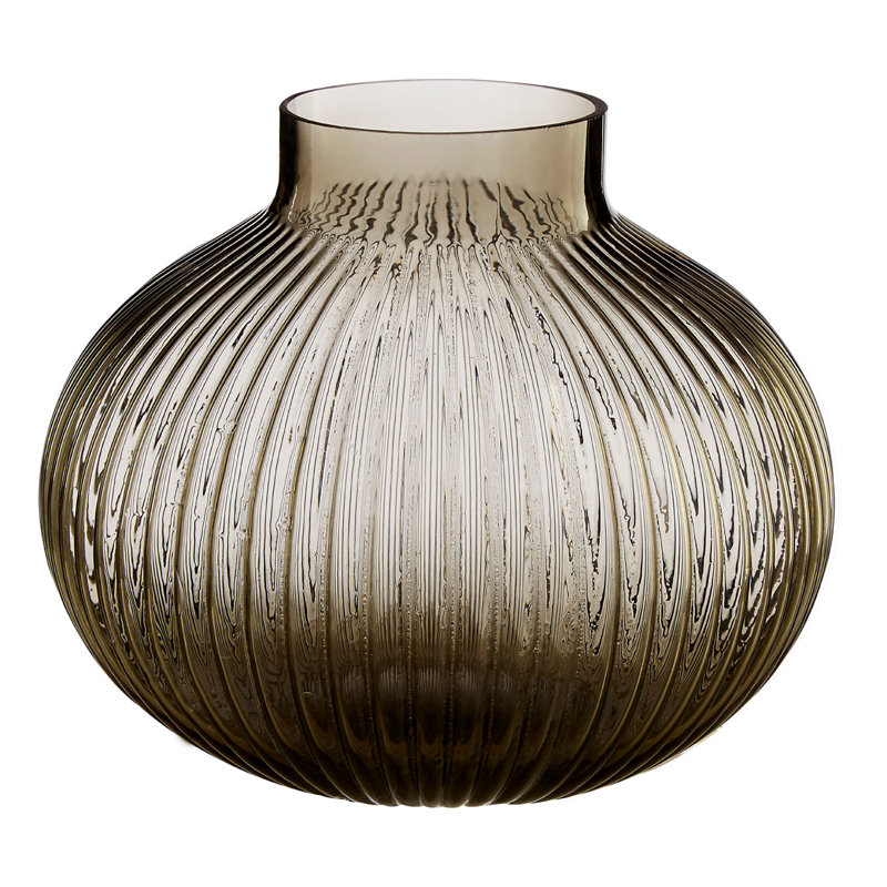 Salvatore Glass Table Vase, 15cm H x 16cm W x 16cm D