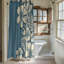 Rideau de douche standard 1 pièce Block Print Tropics-816151473