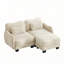 Canapé en chenille avec coussin lombaire-836023382
