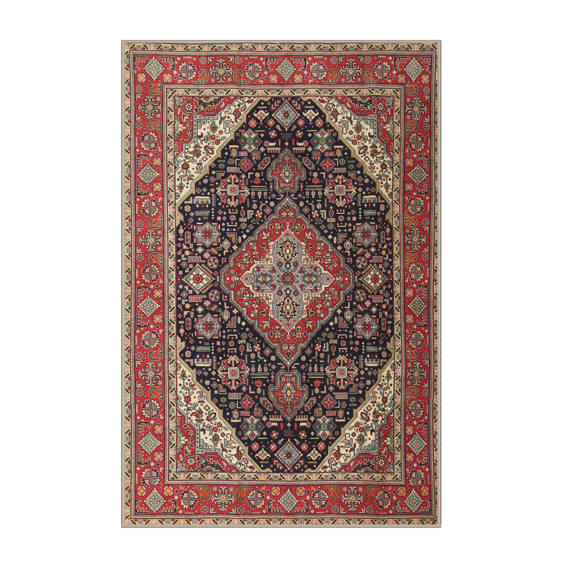 Tapis rouge à motif sud-ouest, Rectangle 5 pi x 7 pi