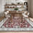 Large Oriental Floral Living Room Rug Washable Bedroom Rug Non-Slip Colorful Vintage Accent Floor Carpet For Home Decor-553254814