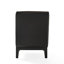 Fauteuil de chambre rembourré en cuir PU de couleur brune, aspect élégant, fauteuil brun
