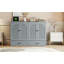 Lit escamotable double avec grands tiroirs, gris-1464613408-1464613409