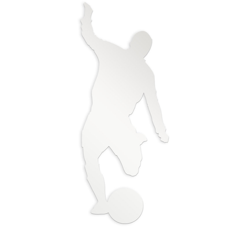 Flat Wall Mirror, 45 cm H x 20 cm W x 0.3 cm D