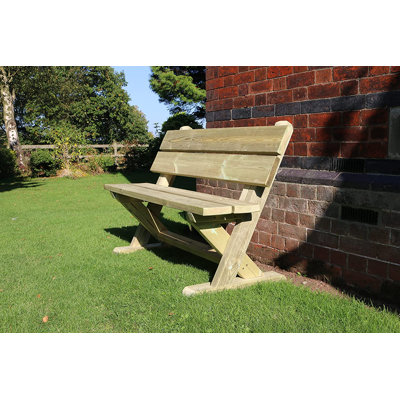 Wheelock Solid Wood Outdoor Bench