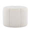 Repose-pieds Daisy en tissu blanc par Lumisource