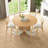 Round Solid Wood Dining Table with Rattan Pedestal-1808413168-1808413171