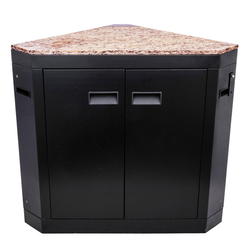 Composant de coin de cuisine d'extérieur avec rangement Charbroil Medallion Series, noir